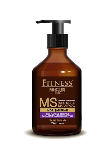Fitness Professional Silver Gri Beyaz Platin Mor Şampuan 500 ML