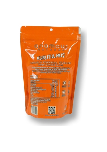 Anamour Natural Portakal Kurusu Kuru Meyve Kıtırı 25 G