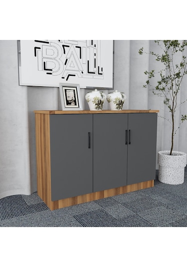 Oliver 5'li Ofis Takımı  Model 4 Ceviz Füme