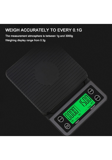 Yüksek Hassasiyetli Mutfak Terazi Kahve Ölçeği