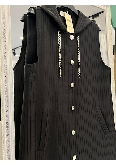 Nurgün Kapitone Yelek - Siyah - 46 Siyah