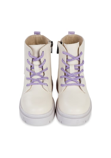 Civil Boots 26-30 Numara Bot Krem-lila Krem-lila Krem - Lila