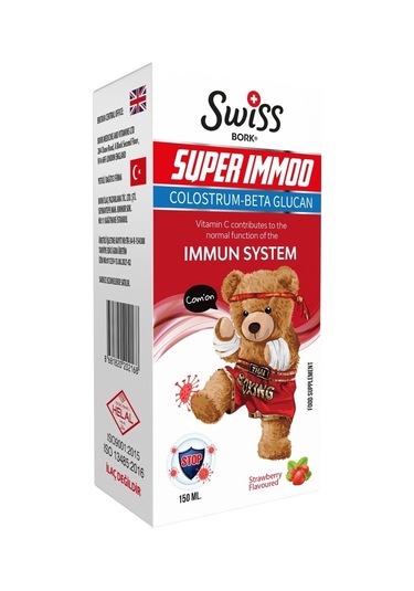 Swiss Bork Super Immoo Colostrum-Beta Glucan Içeren Şurup 150 ML