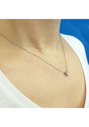 Lova Pırlanta Kelebek Kolye - 2040144