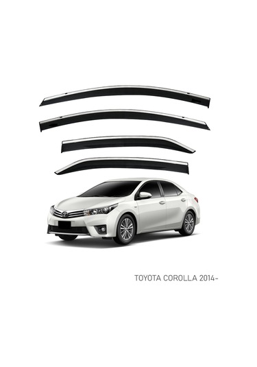 Toyota Corolla 2013+2018 Kromlu Cam Rüzgarlığı İthal