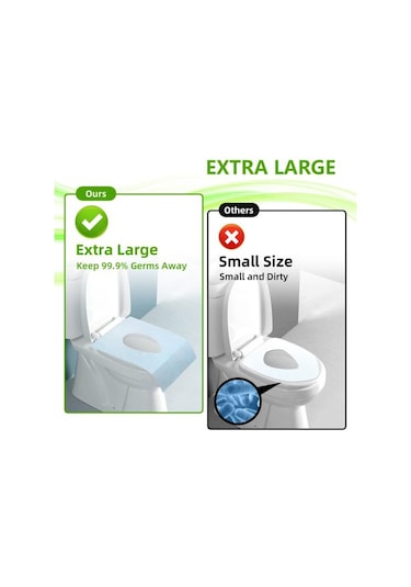 Pembe 10 Adet Klozet Kapağı Yıkanabilir Biyobozunur Lazımlık Eğitimi Kamu Tuvalet Kağıt Tuvalet Astarı