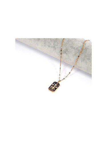 Çelik Kolye, Tarot Altın Kaplama Kadın Kolye K-132 Altın