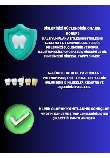 Clinomyn Temizle & Parlat Leke Giderici Diş Beyazlatan ve Parlatan Jel Diş Macunu 75 ML