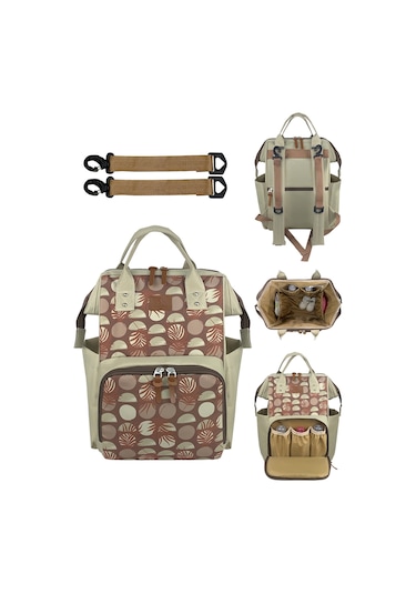 Paris Anne Bebek Bakım Sırt Çantası Cacao Bej