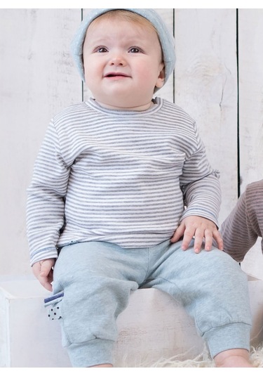 Organicera Organik Uzun Kollu Tshirt,Grey Melange ((435388665) Gri