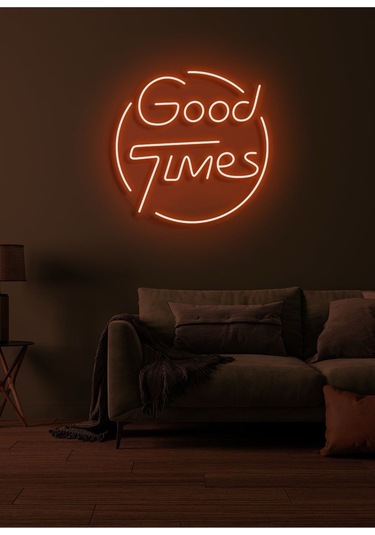 Twins Led Good Times Yazılı Neon Tabela Amber Model:model:34983366 Amber