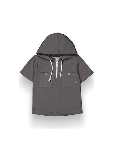 Kot Pantolonlu Kapşonlu Erkek Çocuk 2'li Takım - 3-6 Yaş