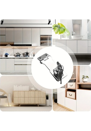 Cordial 6 Adet Paslanmaz Çelik Kapı Kiliti Kilitli Kilitler Dayanıklı Güvenlik Kiliti