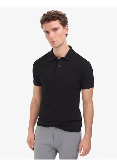 Pierre Cardin Erkek Siyah Tişört Basic 50321128-vr046