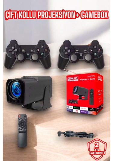 Bestonly 2000+ Oyun Ve Popüler Uygulama Destekli Çok Fonksiyonlu Projeksiyon-134435