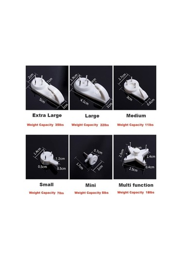 Ulzyvf 40 Adet Görünmez Çivi Askılı Resim Kancası - 35 Kg Kapasiteli Diğer