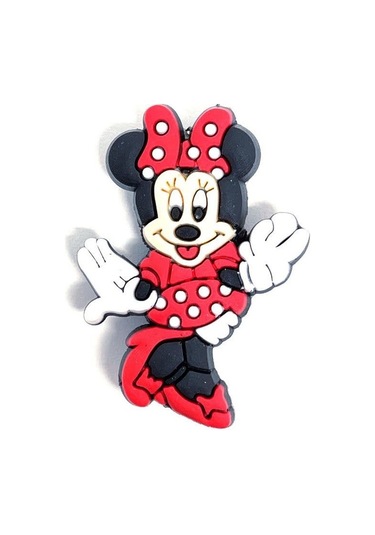 Crocs Terlik Süsü & Renkli Aksesuar Jibbitz Kırmızı Rugan