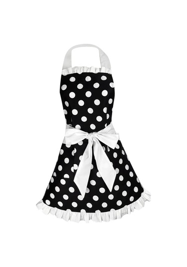 Dinosaurs Ayarlanabilir Önlük Ev Mutfak Yemek Pamuk Önlükleri Bowknot Beyaz Altın