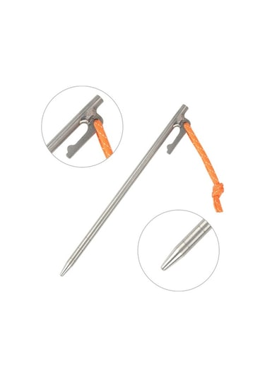 Novahub Hafif Titanyum Çadır Kazıkları - 7.9 & 9.4 İnç - Parlak Yansıtıcı İpli Kamp Malzemesi, Çok Renkli Çok Renkli