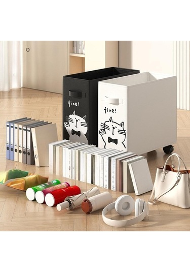 Trendooze Masa Altı Yardımcı Arabası, Beyaz, Pratik Mutfak/yatak Odası Beyaz