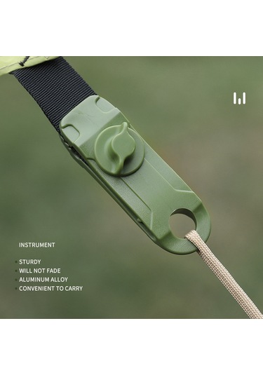 Fosenze Koyu Yeşil Nylon Kamp Çadırı Klipsi - Açık Hava, Piknik, Yachting İçin Dayanıklı Rüzgar Tutucu Halka Kancalı 1 Adet Koyu Yeşil
