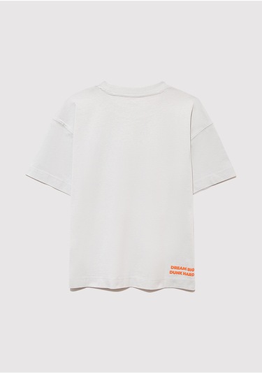 Mavi - Baskılı Gri Tişört 6610355-90782 Gri