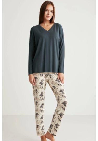 Pijama Takım Kadın 323 Lacivert