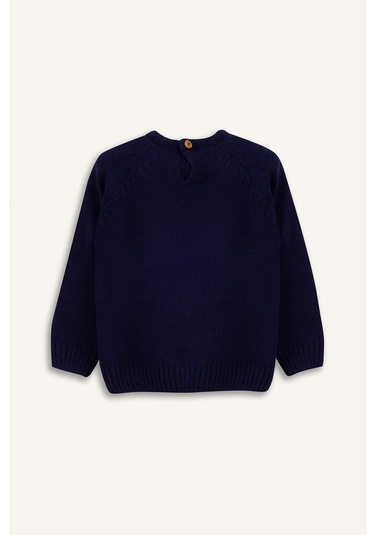 Defacto Erkek Bebek Bisiklet Yaka Triko Kazak F2408a525wnnv256 Lacivert