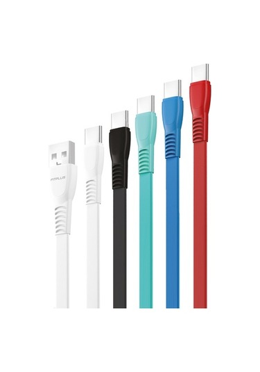 Fitplus Flat Fs-403 Type-C Data/Şarj Kablosu 2.4A 1Mt (521340684)