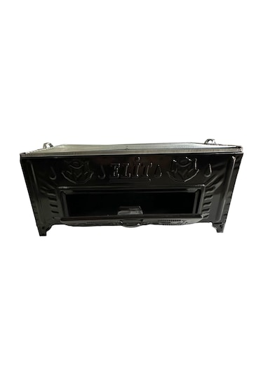 Cemre E2 Model Kömürlü Emaye Mangal İzgaralı Büyük Boy Inox