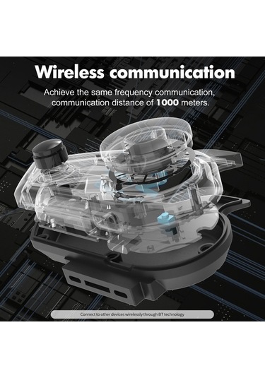 Dancemonkey Kask Bluetooth Kulaklık - Su Geçirmez, Gürültü Engelleyici, Mikrofonlu, 1000m Menzilli, 25 Saat Süre, Gri Renk