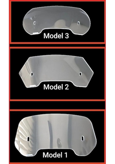 Deflektör Rüzgar Saptırıcı Siperlik Şeffaf Motor Camı Cam Uzatma Model 3