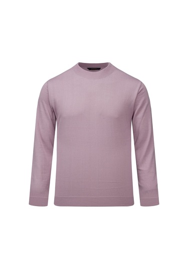 Hatemoğlu Pembe Regular Fit Yarım Balıkçı Yaka Yünlü Kazak 2977644 Pembe