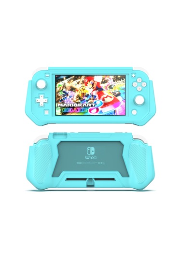 Lemestar Nintendo Switch Lite İçin Tam Kapaklı Korumalı Kılıf - Tpu Malzeme Oyun Konsolu Koruyucu Mavi-yesil