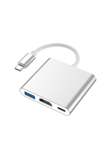 Suntek Tip C - Hdmı Kablosu Dönüştürücü Dizüstü Gümüş