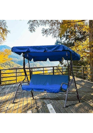 Salıncak Koltuğu Gölgelik Örtüsü 3 Kişilik Açık Bahçe Teras Su Geçirmez Avlu Süspansiyon Çok Renkli 05 Sadece Koltuk Örtüsü Diğer
