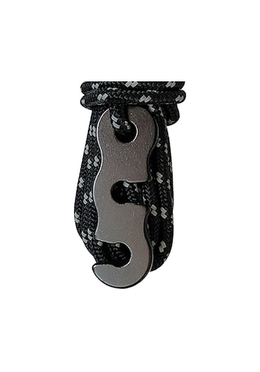 Suntek 4x Kamp Çadır Kordonları Yürüyüş Piknik Siyah Siyah