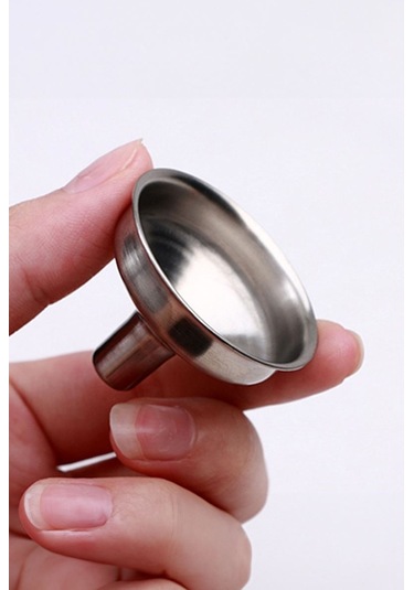 Paslanmaz Çelik Mini Huni İçki Matarası Kolonya Likör Doldurma Ap