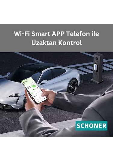 Schoner 22 Kw Trifaz - Monofaz Taşınabilir Elektrikli Araç Şarj Cihazı