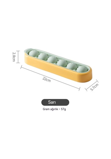 Jian Fan Gıda'nın Fıaltı Altıpanelli Buz Hokeyi Kalıbı Sarısı Sarı