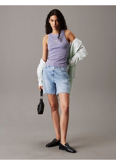 Calvin Klein Bermuda Short Kadın Şort J20j225155-1aa Denim