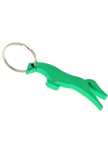 Homyl Alüminyum At Basit Şişe Açacağı Anahtarlık Yeşil Yeşil