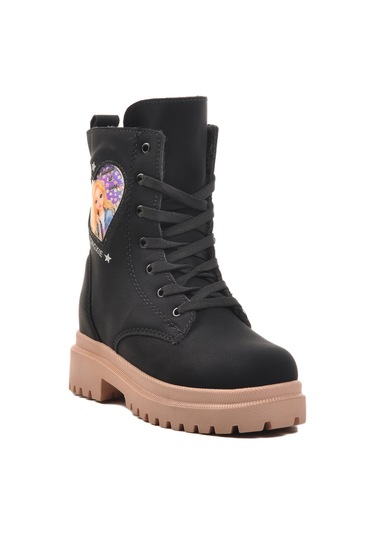 Siyah-somon İçi Kürklü Kız Çocuk Bot Leonis F Siyah-somon Siyah - Somon