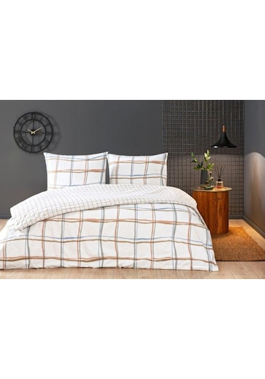 Taç Rokkie Ranforce Çift Kişilik Nevresim Takımı Beyaz Çok Renkli