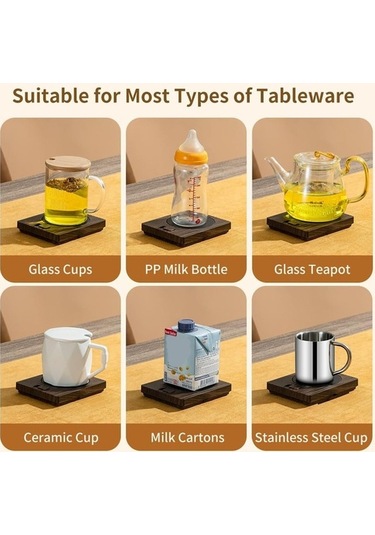 Ulzyvf Sıcaklık Plakalı Metal Isıtma Isıtıcı Haki Fişi Bardak Ayarı Abd 2 Ns Haki