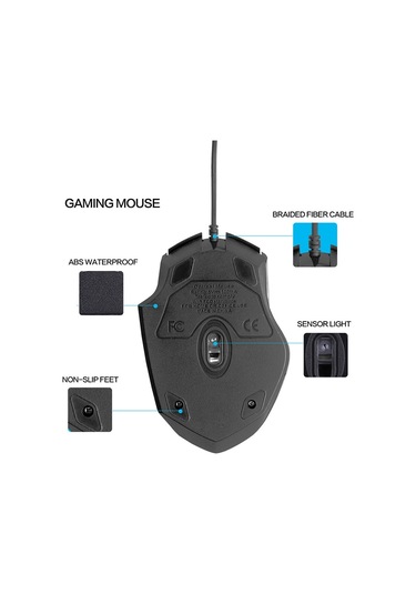 Inphic Pw1 Oyun Sessiz Makro Tanımı Aydınlatmalı Kablolu Fare, Kablo Uzunluğu: 1.5m Titanyum Gri Oyun Versiyonu Diğer