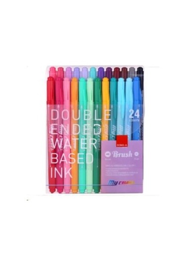 Dong A Donga My Color 2 Çift Taraflı Brush Kalem 24'lü Set