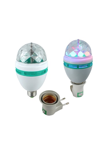 Powermaster Pm-14620 Animasyonlu Renkli Dönen Lamba E27