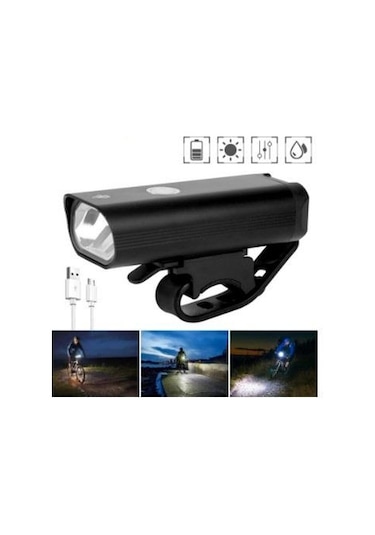 Forte Gt 400 Lümen Bisiklet Ön Farı Xbyc 6125 Usb Şarjlı Siyah