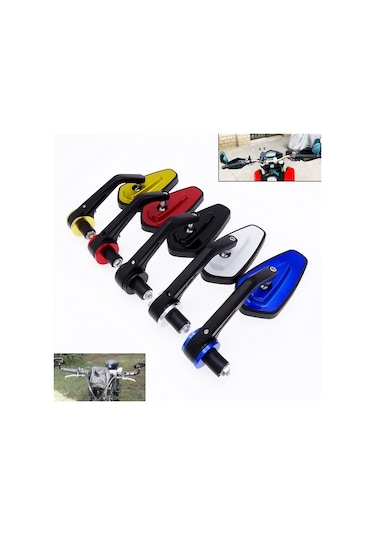 Motosiklet Kolu Tüm Alüminyum Kiraz Dikiz Aynası Altın